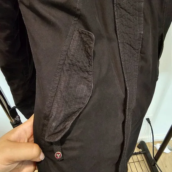 Aritzia TNA Black Faux-Fur trim Hooded Mid-Length Parka size S - Picture 6 of 16